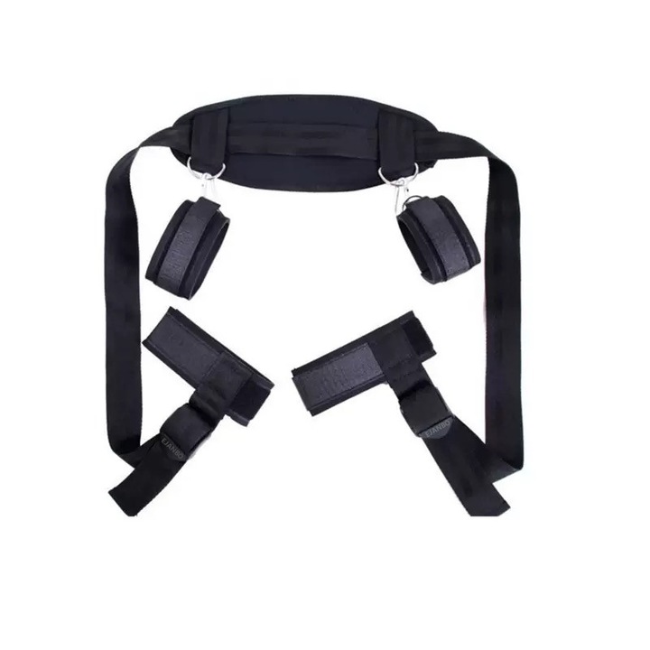 Set catuse erotice, EJANBO BDSM, Pentru adulti, Negru