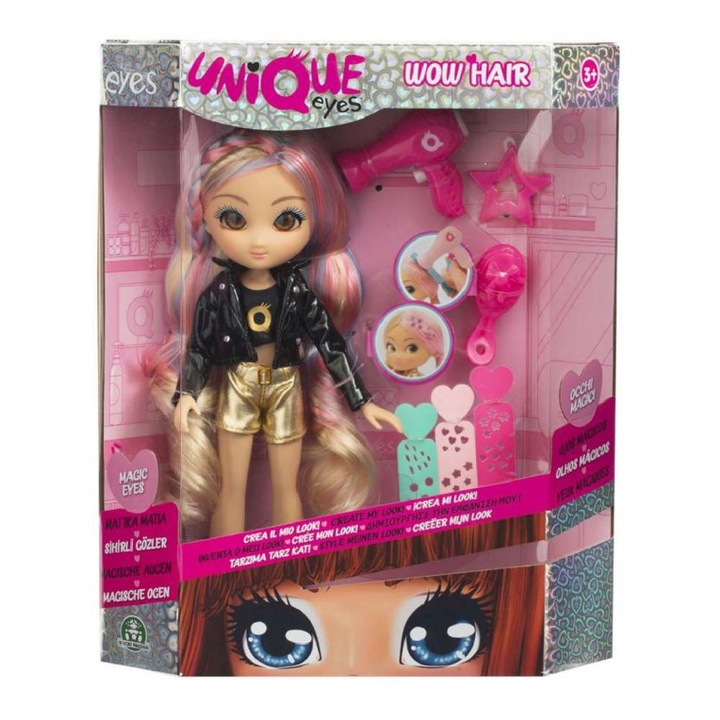 Кукла Unique Eyes Wow hair Rebecca 25 см, MYM08000- R
