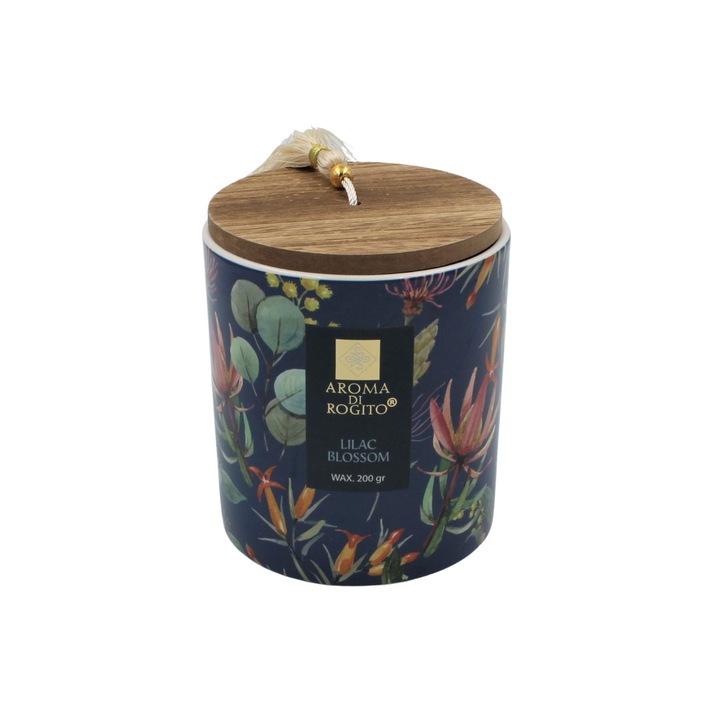 Свещ Lilac Blossom Керамична поставка 200гр