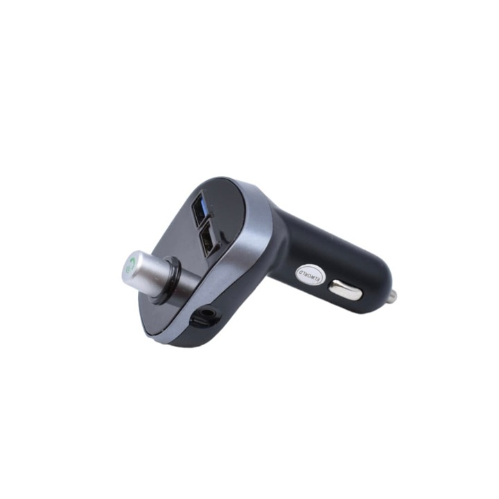 FM modulátor Bluetooth-al, 2 USB, Mp3, USB/microSD lejátszás, Kihangosító funkció