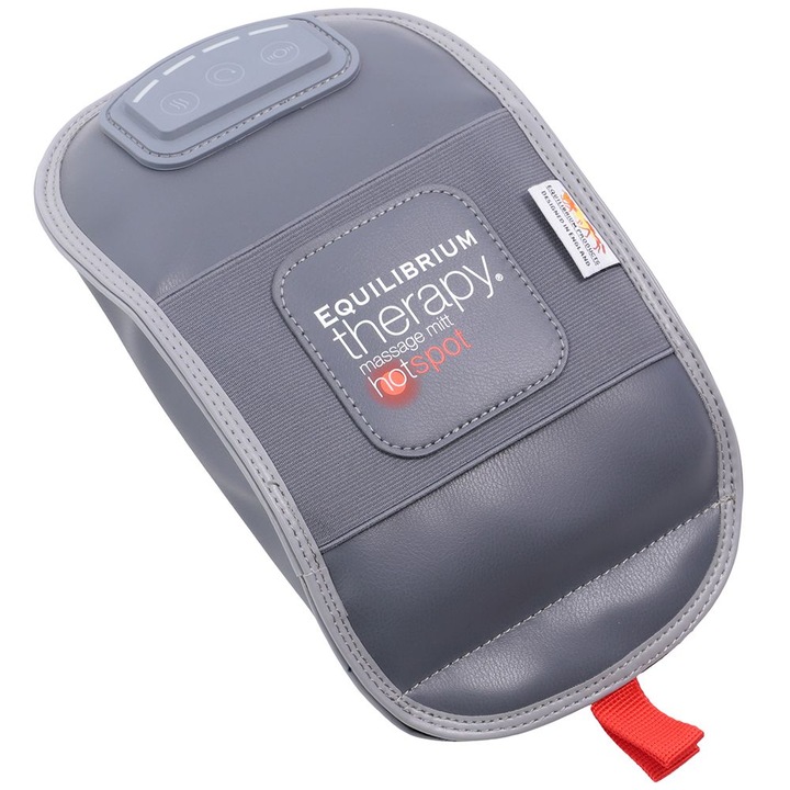 Manusa de masaj pentru cai, cu incalzire, Equilibrium Products, gri