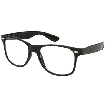 Ochelari tocilar tip Wayfarer lentila transparenta rama neagra, ochelari geek Ochelari tocilar tip Wayfarer lentila transparenta rama neagra, ochelari geek