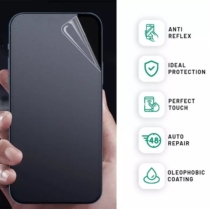 InvisiFlex Privacy Film, съвместим с HTC U11 Life, Anti-Reflection, Anti-Fingerprints, Anti-Glare, Идеална защита, Fine touch, Regenerable properties, Oleophobic coating, ULTRA HD Technology, Case-Friendly