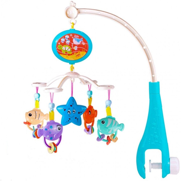 Carusel bebelusi cu proiector si telecomanda, MalPlay 109117