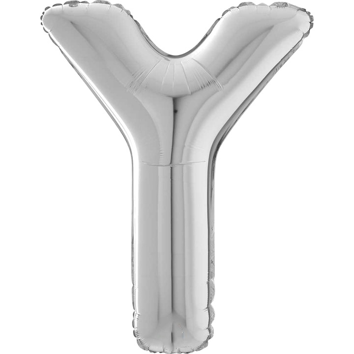 Balon Folie Litera Y, Argintiu, 66 cm, 26449S