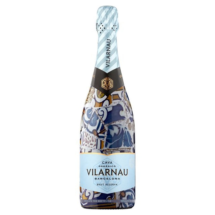 Cava, Vilarnau, Brut Reserva Blanco, 0.75l, galben pal