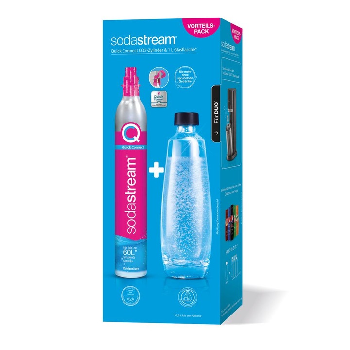 CO2 Adapter-Hochdruckschlauch Für Sodastream | Für DUO Quick Connect  QC  Oder Crystal Classic Systeme Anschluss An Groe Co2 Flaschen 11434