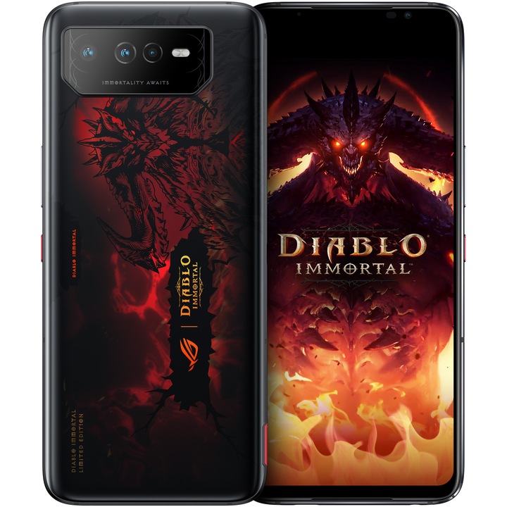 ASUS ROG Phone 6 Diablo Mobiltelefon, Dual SIM, 512 GB, 16 GB RAM, 5G, Hellfire Red