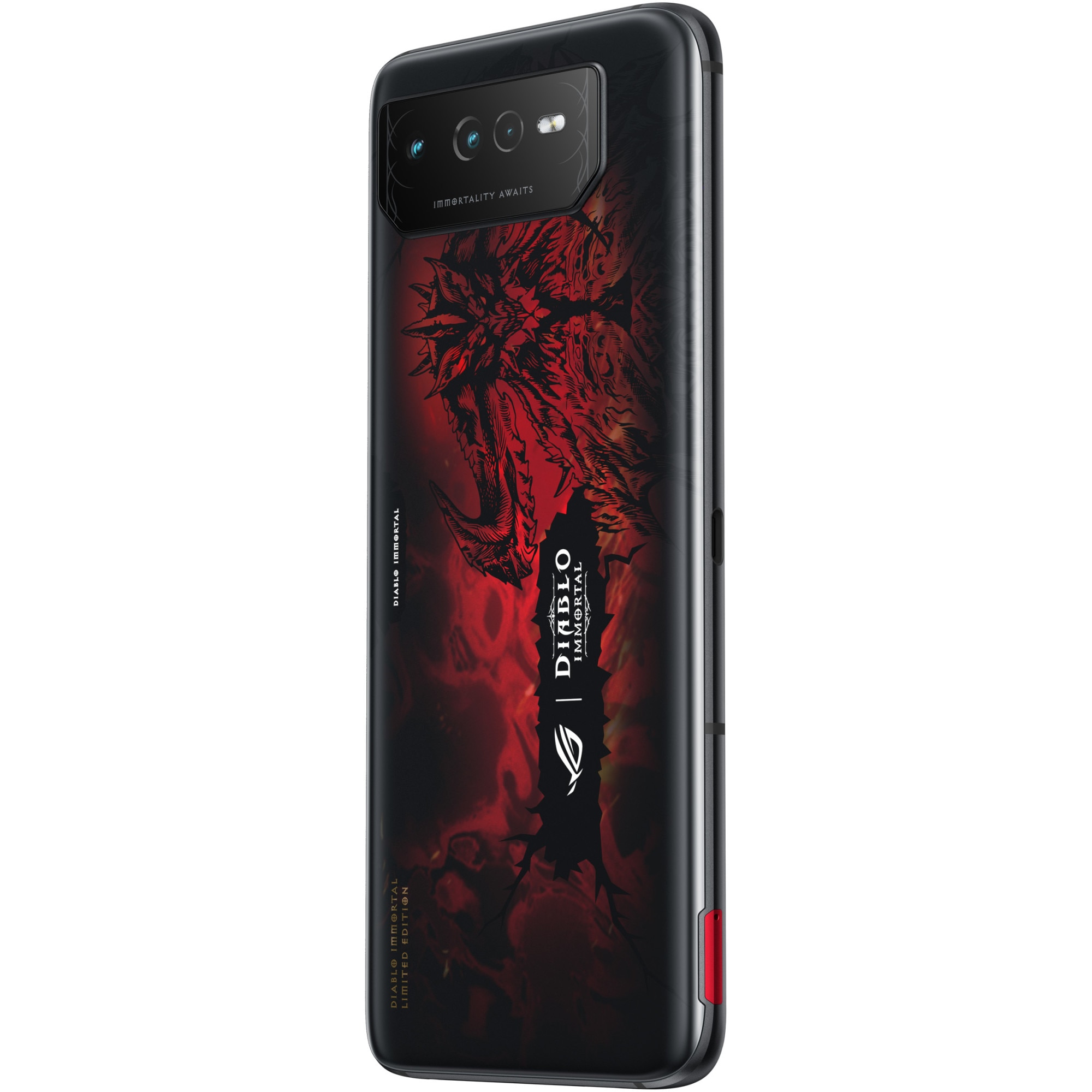 RESIGILAT: Telefon mobil ASUS ROG Phone 6 Diablo, Dual SIM, 512GB, 16GB RAM, 5G, Hellfire Red