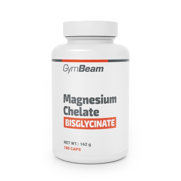 Magneziu bisglicinat, Magnesium bisglycinate chelate, Fara GMO, Vegan, GymBeam, 180 capsule