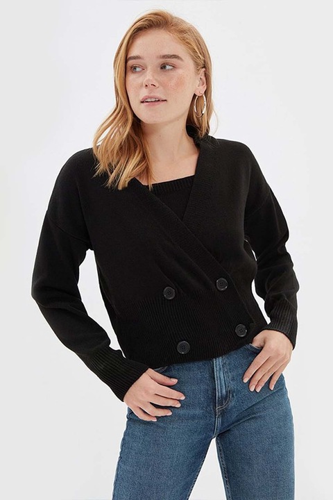 Compleu tricotat dama, Trendyol - 65872, Negru