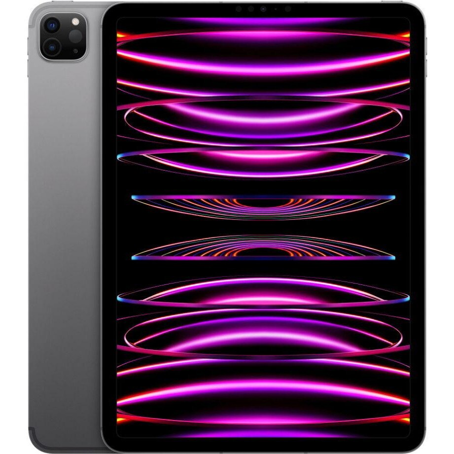 Tableta Apple iPad Pro 11 Cellular 2022, Procesor Apple M2 Octa-Core, IPS LED Capacitive touchscreen 11", 128GB Flash, 8GB, Camera Duala 12+10 MP, Wi-Fi, Bluetooth, 5G, iPadOS Gri