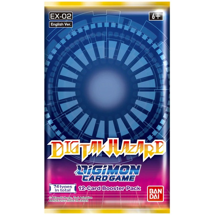 Bandai, Digimon Card Game - Digital Hazard EX-02 Booster, Játékkártyák, Angol