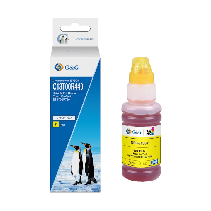 Cartus imprimanta, Epson, T07B4 (114), Galben, 70 ml