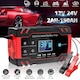 Starter auto multifunctional, Excitat®, Incarcare rapida, 12V/8A, 24V/4A, Display digital, Rosu/Negru