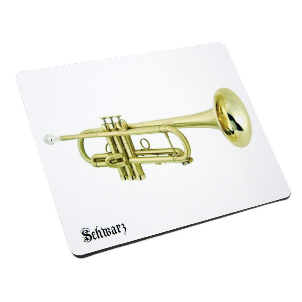 Mousepad Schwarz cu simbol trompeta pe textil