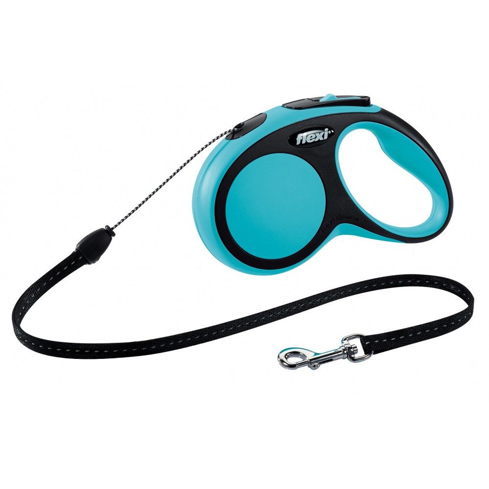 Lesa Flexi New Comfort Snur S 5m pana la 15kg Albastru 21292