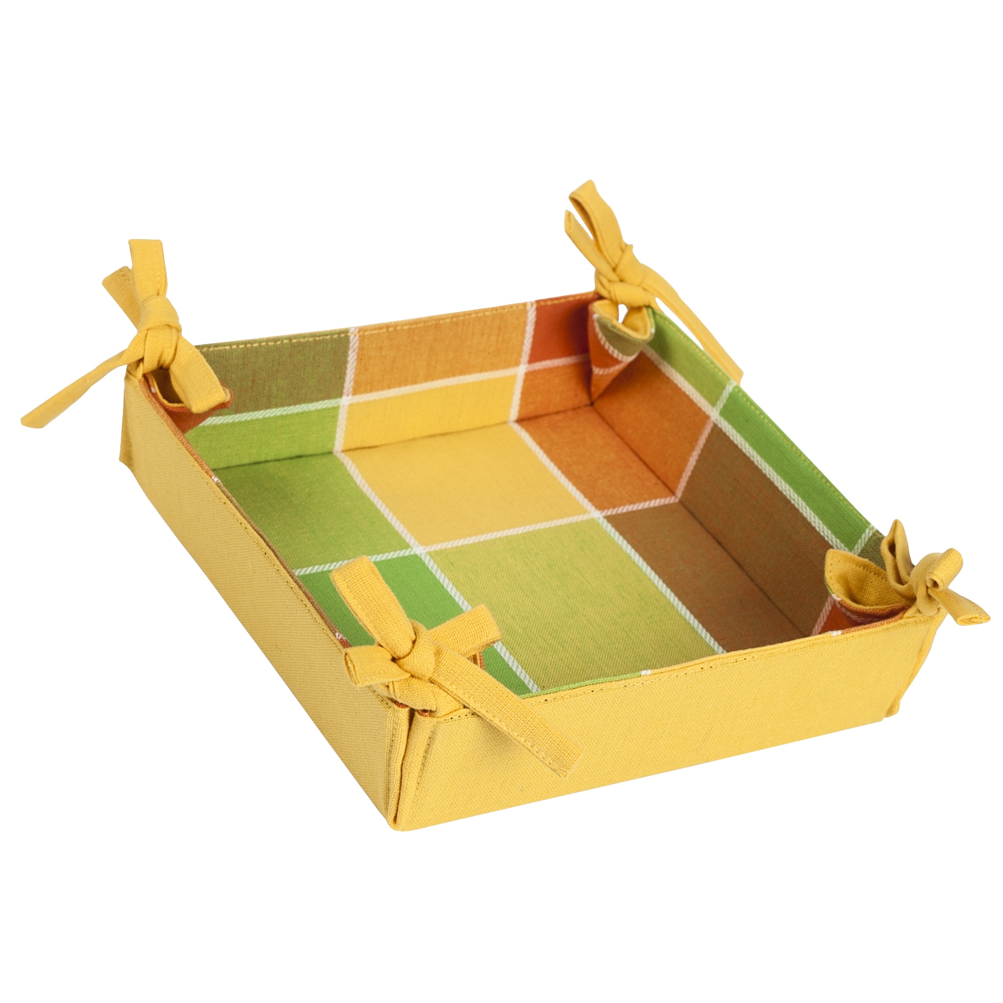 Cos pentru paine Heinner Home, 20x20cm, bumbac, Galben