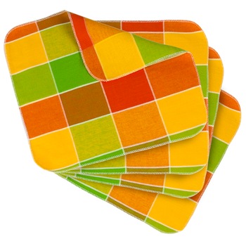 Set 4 servete bucatarie Heinner Home, 35x35cm, bumbac, Carouri verzi Set 4 servete bucatarie Heinner Home, 35x35cm, bumbac, Carouri verzi