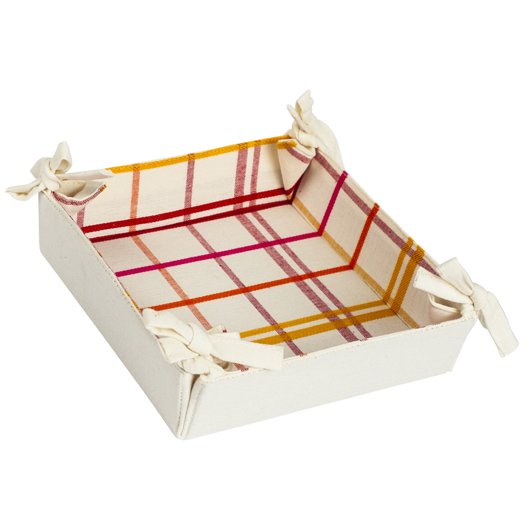 Cos pentru paine Heinner Home, 20x20cm, bumbac, Crem