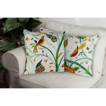 Perna decorativa Heinner Home, 40x60 cm, bumbac, Model pauni Perna decorativa Heinner Home, 40x60 cm, bumbac, Model pauni