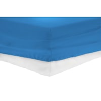 Cearceaf de pat cu elastic Heinner Home, bumbac, Albastru, 180x200 cm