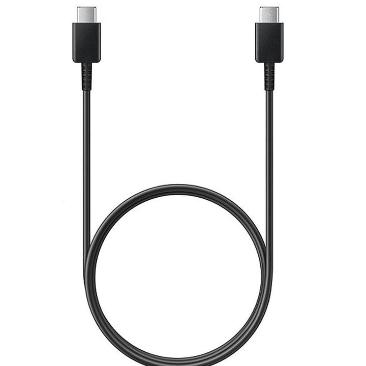 Cablu incarcare telefon, USB tip C - USB tip C, Lungime 1m, fast charge, Universal, Negru