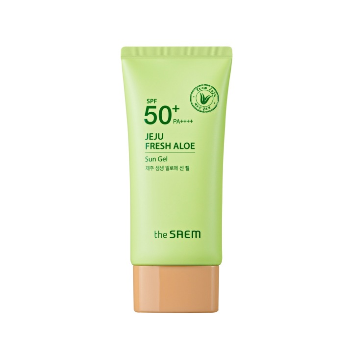 Fényvédő krém The Saem Jeju Fresh Aloe, SPF50+, 50 g