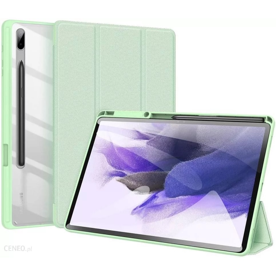 Husa premium pentru tableta Samsung Galaxy Tab S6 Lite Model P610/P613/P615/P619, Sigloo, cu suport Smart Pen Dux Ducis Toby, Green