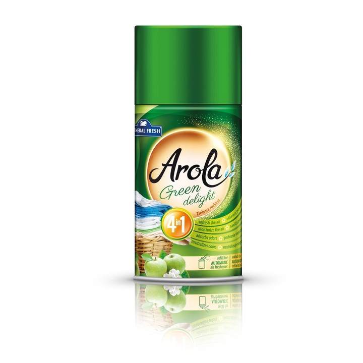Tartalék légfrissítőhöz, Arola, Green Delight, 250 ml