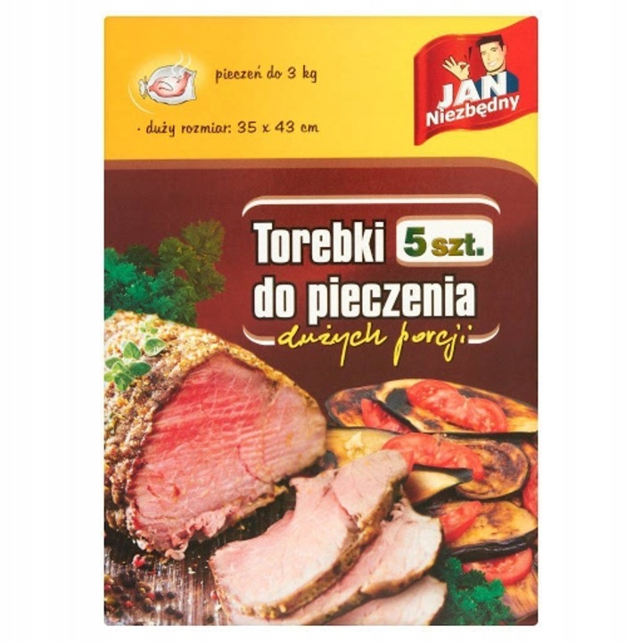 Pungi pentru coacere, JAN NIEZBĘDNY, 3kg, 35x43cm, 5 bucati