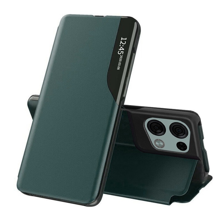 Капак за Oppo Reno8 Pro, Techsuit eFold Series, тъмно зелен