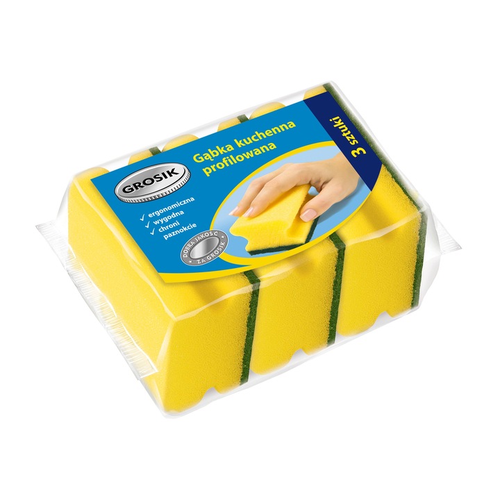 Set 3 bureti de bucatarie Sarantis, Galben