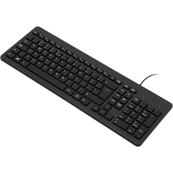 Tastatura cu fir HP 150, USB, design atractiv cu taste chiclet, cablu 1m, negru