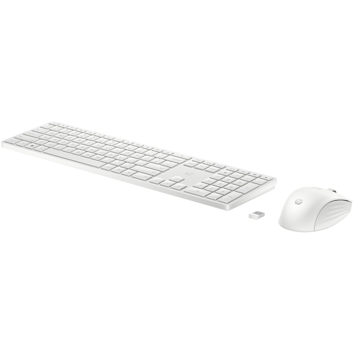 Kit Tastatura + Mouse wireless HP 650, White