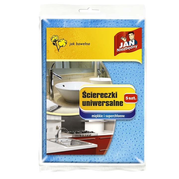 Комплект 5 универсални кърпи Sarantis, сини