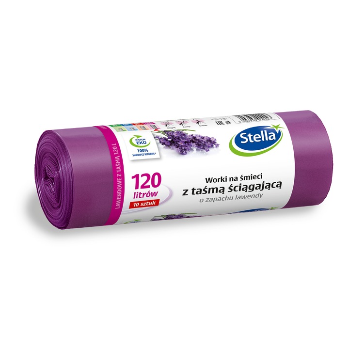 Saci menajeri parfumati Stella, 120L, 10 buc
