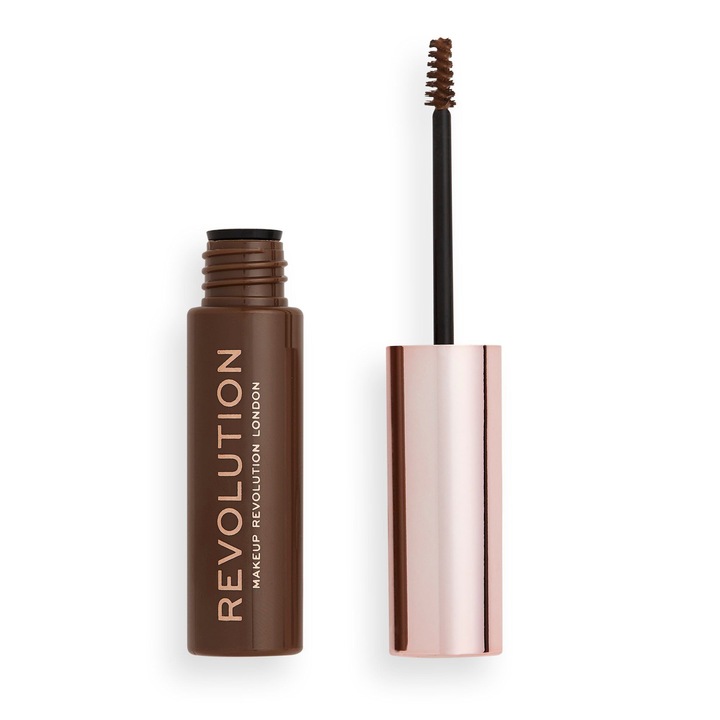 Спирала за вежди Revolution Brow Gel, Medium Brown