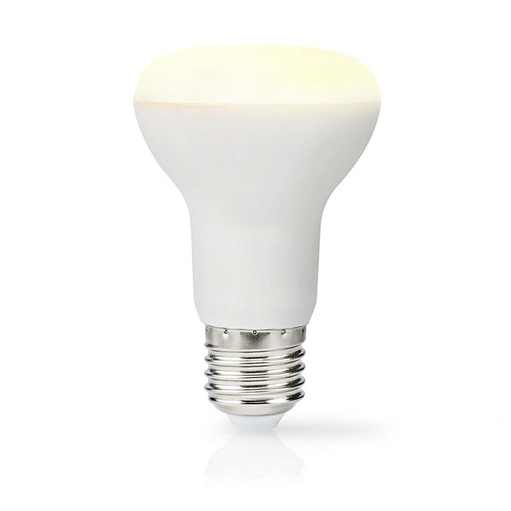 LED крушка, Nedis, E27, R63, 8.5 W, 806 lm, Топло бяла