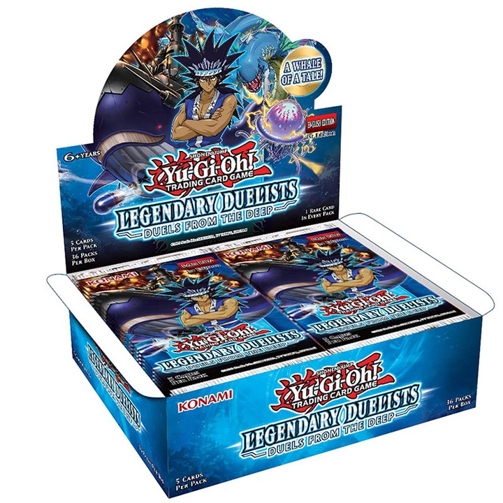 Játékkártyák, Konami, Yu-Gi-Oh! TCG, Legendary Duelists: Duels From the Deep Booster Box - 36 Boosters, Angol