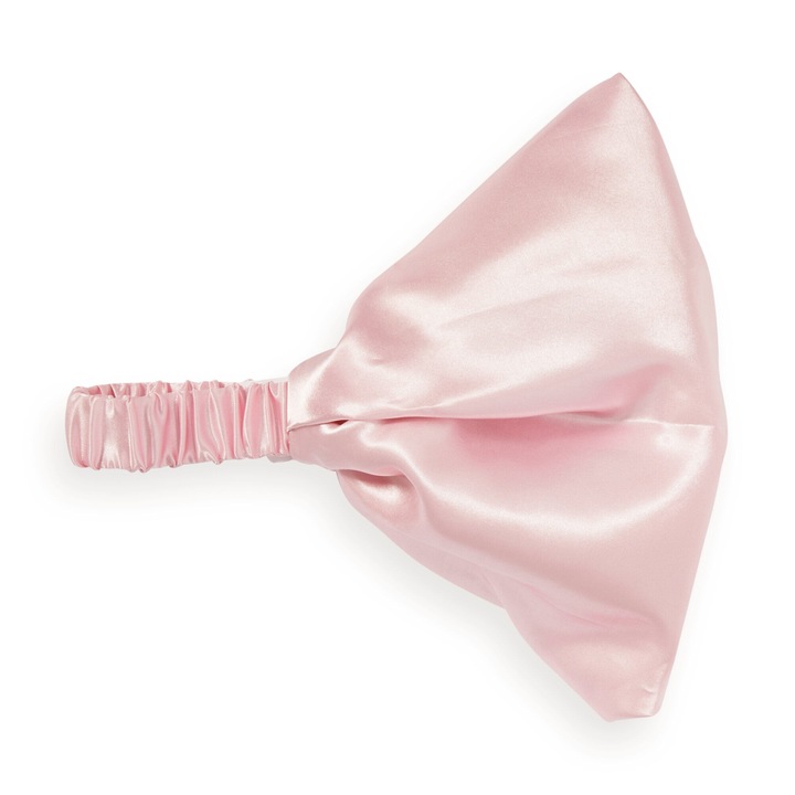 Revolution Haircare Cosmetic headband Satin Pink ( Curl Protector)