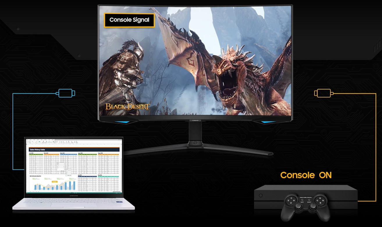 Monitor Gaming curbat LED SAMSUNG Odyssey G6, 27", QHD, 240Hz, AMD FreeSync Premium Pro, HDR600, Negru, LS27BG650EUXEN 16 res 774f340e3ef5339211ef2534e7d8d623