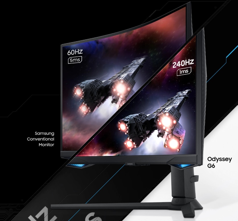 Monitor Gaming curbat LED SAMSUNG Odyssey G6, 27", QHD, 240Hz, AMD FreeSync Premium Pro, HDR600, Negru, LS27BG650EUXEN 9 res b7b4b56c44417415e78442b42af7233d