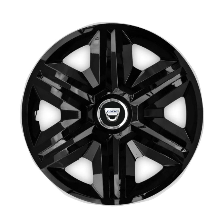 Set 4 capace roti Hubcaps fast black R15 pentru gama auto Dacia - eMAG.ro