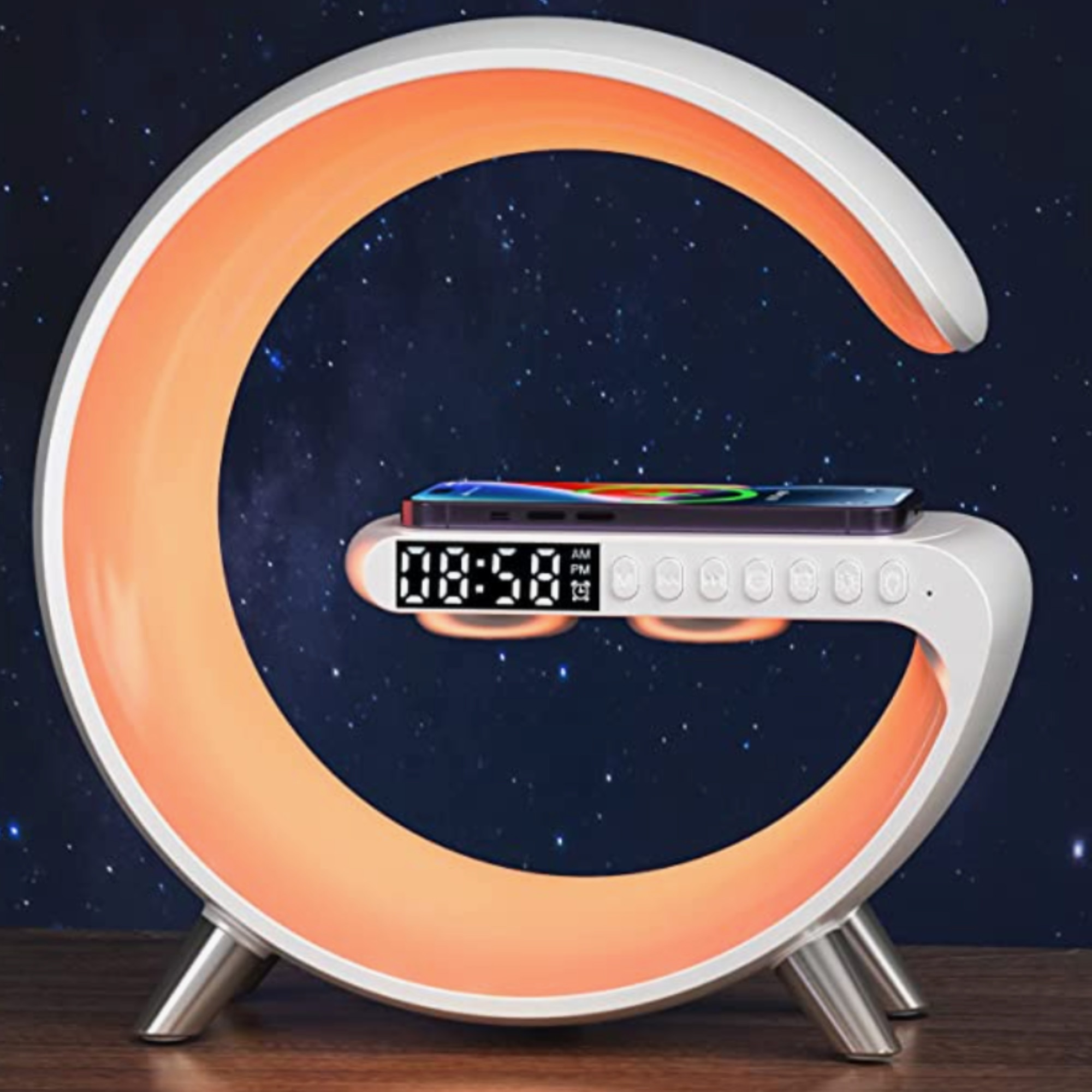 Incarcator Rapid Wireless 15W 4 in 1 ESL by Essential Level® cu Ceas ...