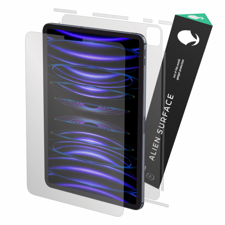 Folie protectie, compatibila cu Apple iPad Pro 12.9 inch 2022 Gen 6 protectie ecran, spate, laterale