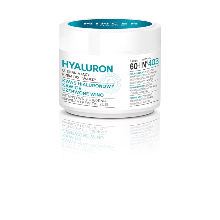 Crema de fata, Mincer Pharma, Acid Hyaluronic, 60+, 50ml