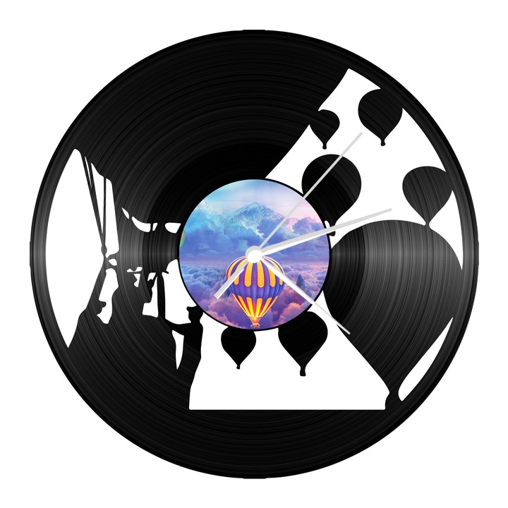 Винилов стенен часовник - Балон с горещ въздух