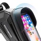 Suport bicicleta pentru telefon B68-1, Rockbros, Nylon, Negru