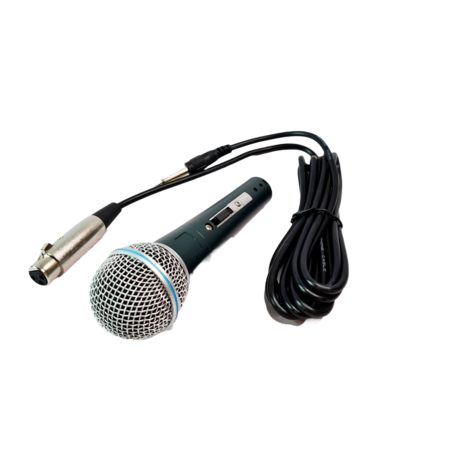 Microfon profesional cu cablu inclus din metal si plastic - eMAG.ro